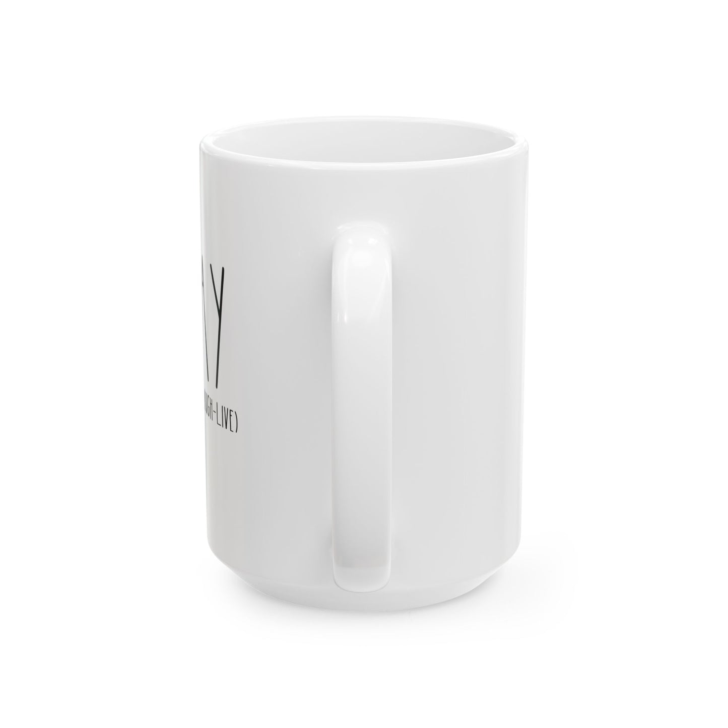 PLAY | 15oz White Ceramic Mug (Rae Dunn Inspired)